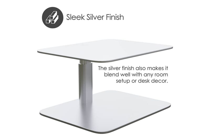 Tietokoneteline Desire2 Pystysuoraan Säädettävä - Hopea - Säilytys - Piensäilytys - Säilytysteline - Kannettavan tietokoneen teline