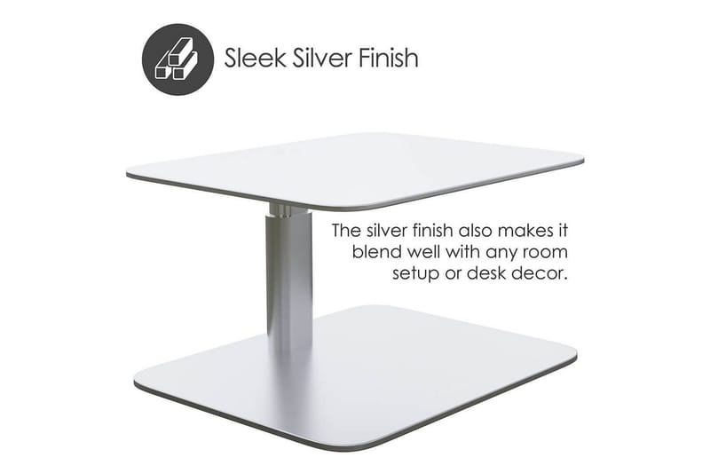 Tietokoneteline Desire2 Pystysuoraan Säädettävä - Hopea - Säilytys - Piensäilytys - Säilytysteline - Kannettavan tietokoneen teline