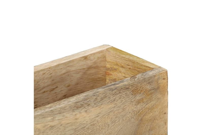 Seinälehtiteline 30x11x72 cm täysi mangopuu - Ruskea - Säilytys - Piensäilytys - Säilytysteline - Lehtiteline