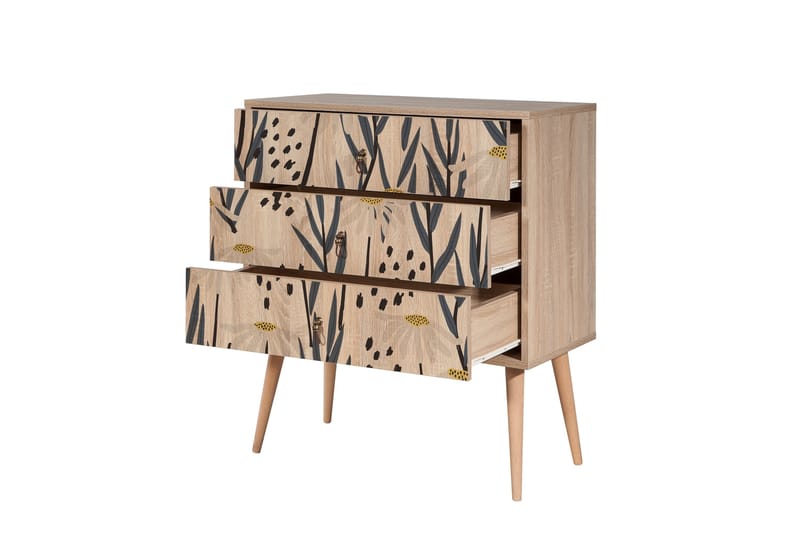 Bertoaria lipasto 80x89 cm ruskea - Hanah Home - Säilytys - Eteisen säilytys