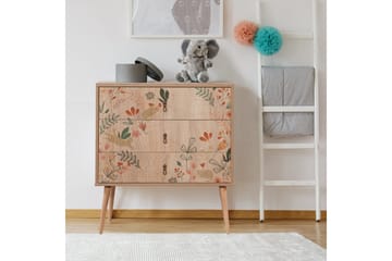 Bertoaria lipasto 80x89 cm ruskea - Hanah Home - Säilytys - Säilytyskalusteet - Lipasto