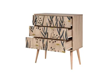 Bertoaria lipasto 80x89 cm ruskea - Hanah Home - Säilytys - Säilytyskalusteet - Lipasto