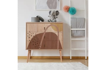 Bertoaria lipasto 80x89 cm ruskea - Hanah Home - Säilytys - Säilytyskalusteet - Lipasto