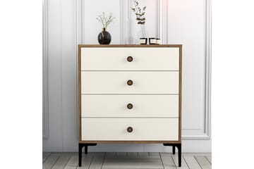 Ameias lipasto 76x90,7 cm ruskea/beige - Hanah Home - Säilytys - Säilytyskalusteet - Lipasto