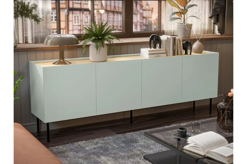 Akie Lipasto 200 cm - Vihreä - Säilytys - Säilytyskalusteet - Lipasto