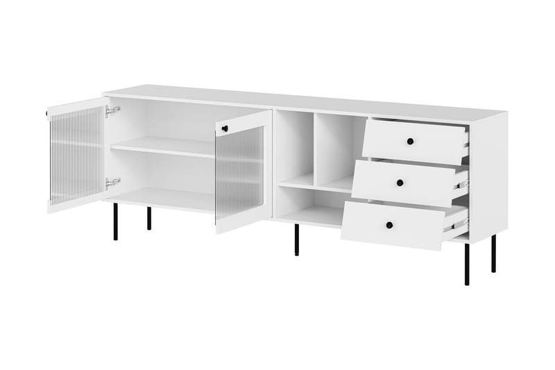 Akilesh Lipasto 200 cm - Musta - Säilytys - Säilytyskalusteet - Lipasto