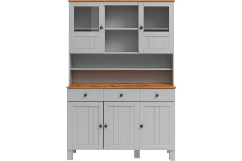 Alby Komero yläkaapilla 125x38 cm - Harmaa - Säilytys - Säilytyskalusteet - Lipasto