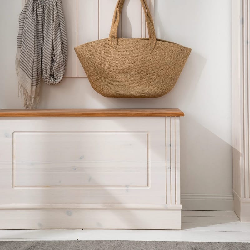 Anita säilytysarkku 80 cm - Valkoinen/Hunaja - Säilytys - Säilytyskalusteet - Säilytysarkku