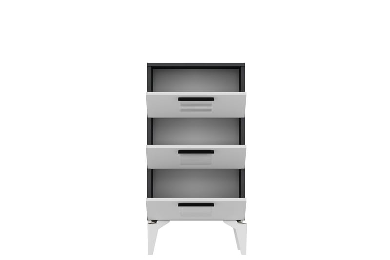 Asimo Lipasto 45 cm - Antrasiitti/Valkoinen - Säilytys - Säilytyskalusteet - Lipasto