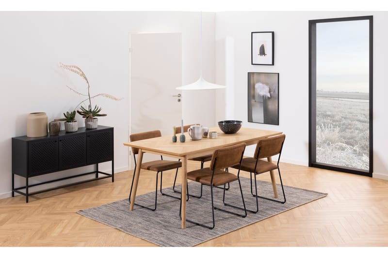 Astiakaappi Wiester 125 cm - Musta - Säilytys - Säilytyskalusteet - Senkki