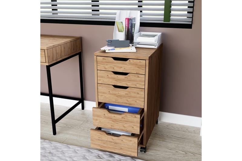 Atlas Lipasto 40 cm - Ruskea - Säilytys - Säilytyskalusteet - Lipasto - Laatikostot