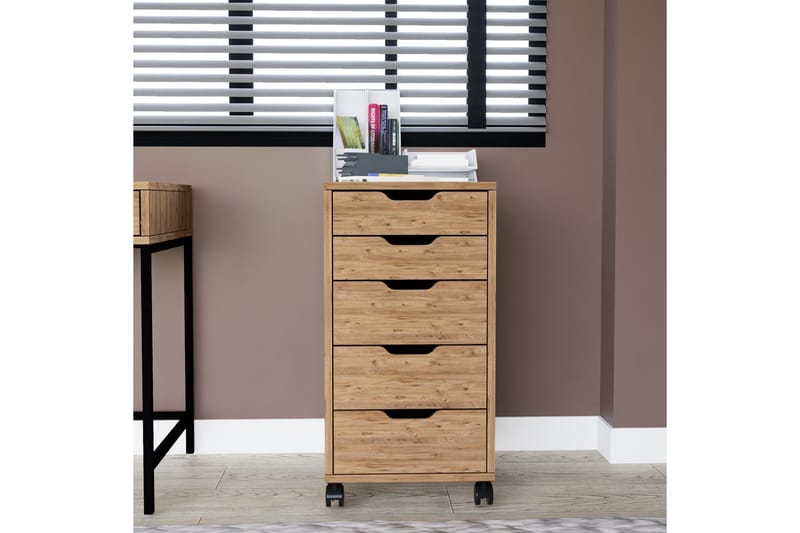 Atlas Lipasto 40 cm - Ruskea - Säilytys - Säilytyskalusteet - Lipasto - Laatikostot