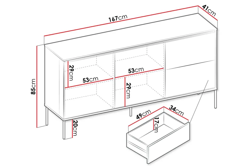 Basici Agency - Ruskea - Säilytys - Säilytyskalusteet - Lipasto