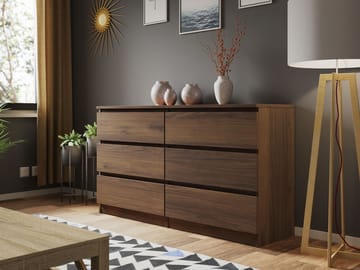 Basildon-lipasto 138 cm - ruskea - Säilytys - Säilytyskalusteet - Lipasto