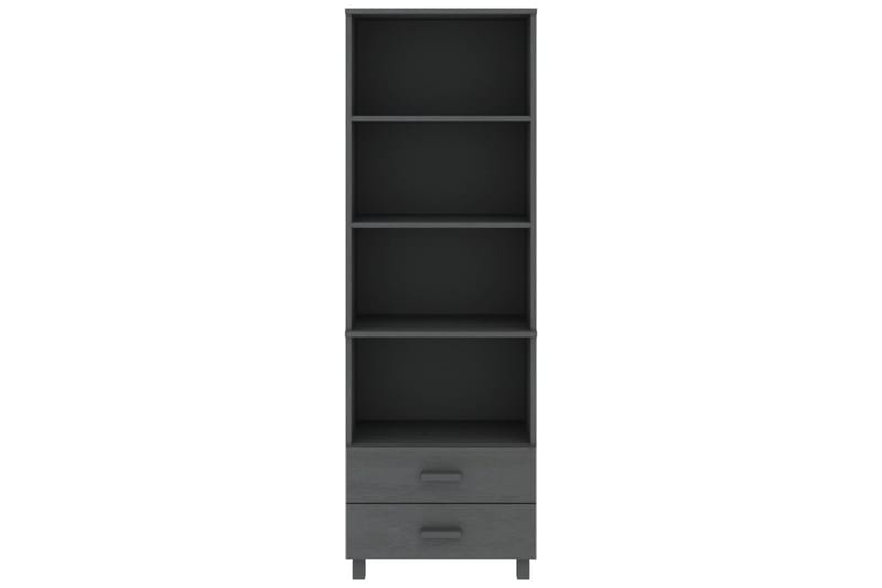 beBasic Hylly tummanharmaa 60x35x180 cm täysi mänty - Harmaa - Säilytys - Säilytyskalusteet - Senkki