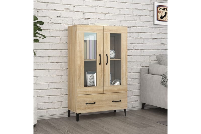 beBasic Kaappi Sonoma-tammi 70x31x115 cm tekninen puu - Ruskea - Säilytys - Säilytyskalusteet - Senkki