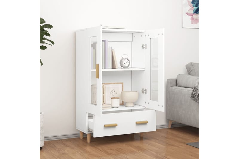beBasic Kaappi valkoinen 70x31x115 cm tekninen puu - Valkoinen - Säilytys - Säilytyskalusteet - Senkki
