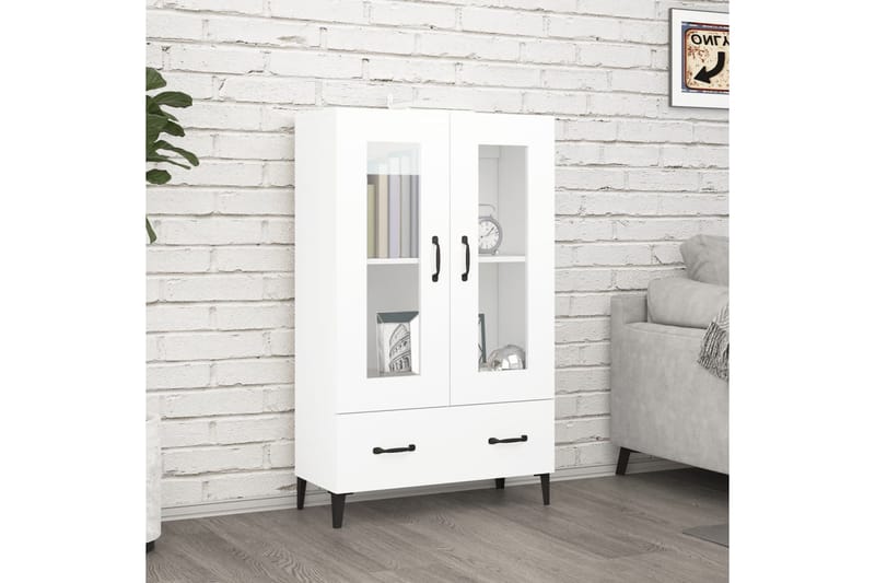 beBasic Kaappi valkoinen 70x31x115 cm tekninen puu - Valkoinen - Säilytys - Säilytyskalusteet - Senkki