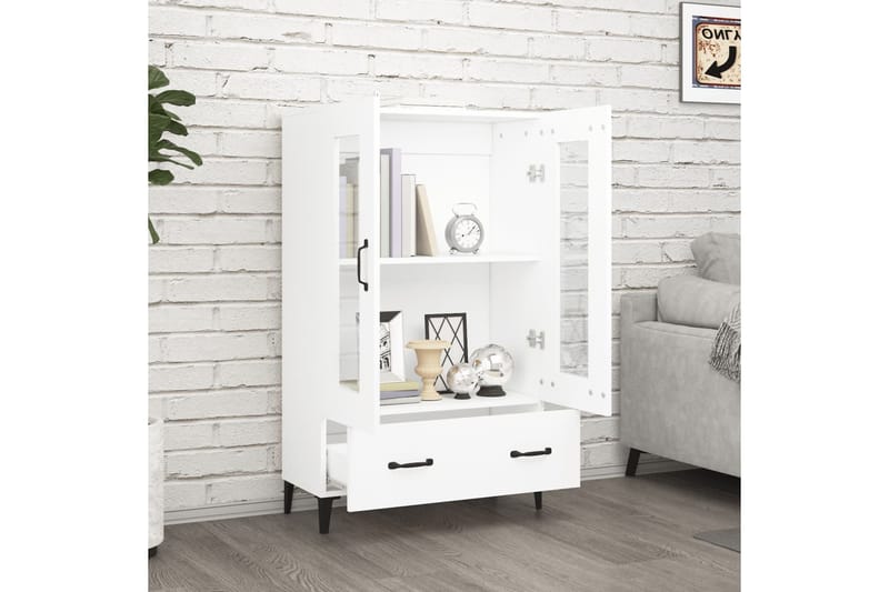 beBasic Kaappi valkoinen 70x31x115 cm tekninen puu - Valkoinen - Säilytys - Säilytyskalusteet - Senkki