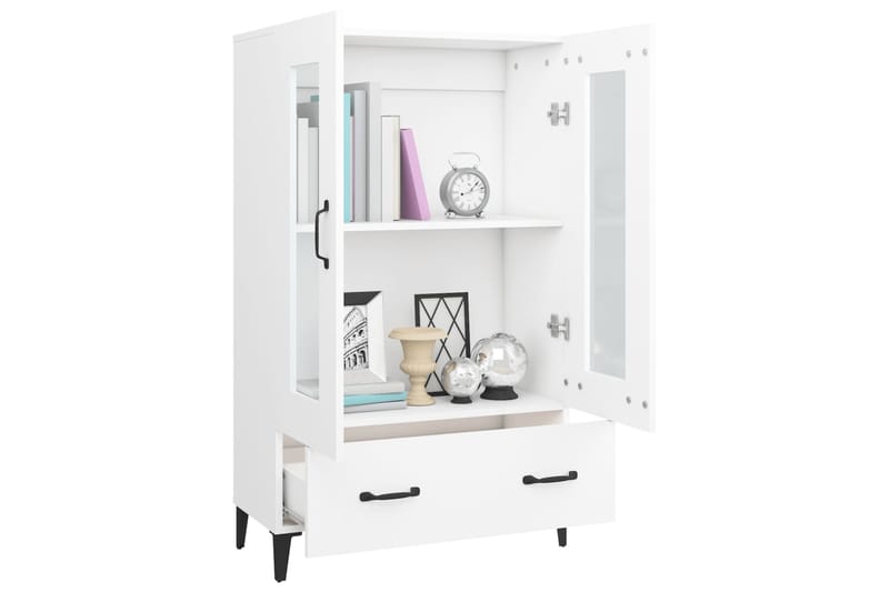 beBasic Kaappi valkoinen 70x31x115 cm tekninen puu - Valkoinen - Säilytys - Säilytyskalusteet - Senkki