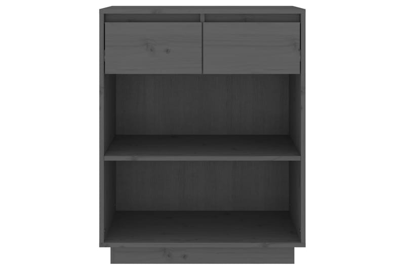beBasic Konsolikaappi harmaa 60x34x75 cm täysi mänty - Harmaa - Säilytys - Säilytyskalusteet - Senkki