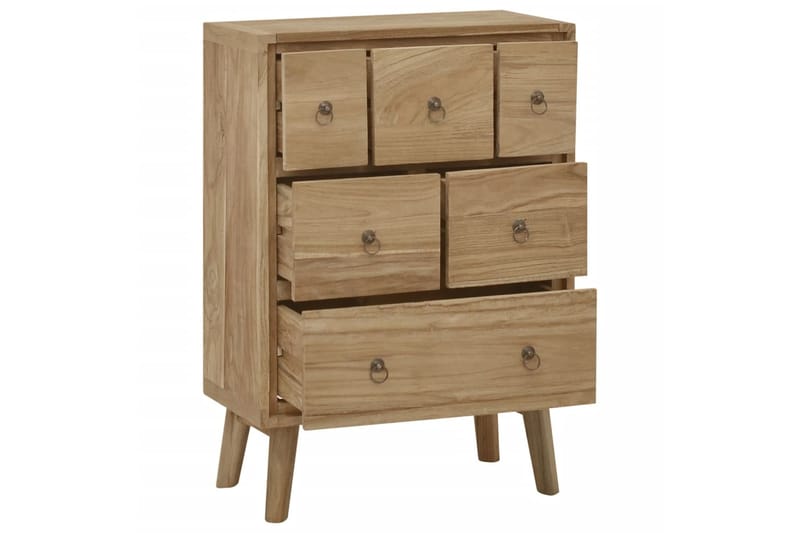 beBasic Lipasto 56x30x80 cm täysi tiikki - Ruskea - Säilytys - Säilytyskalusteet - Lipasto