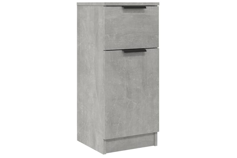beBasic Senkit 2 kpl betoninharmaa 30x30x70 cm tekninen puu - Harmaa - Säilytys - Säilytyskalusteet - Lipasto
