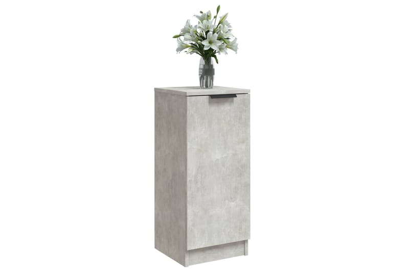 beBasic Senkit 2 kpl betoninharmaa 30x30x70 cm tekninen puu - Harmaa - Eteisen säilytys - Lipasto