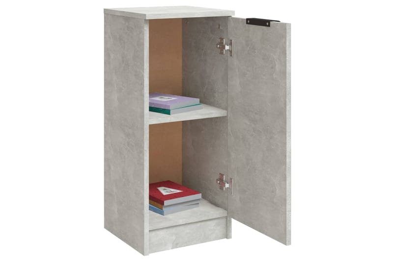 beBasic Senkit 2 kpl betoninharmaa 30x30x70 cm tekninen puu - Harmaa - Säilytys - Säilytyskalusteet - Lipasto
