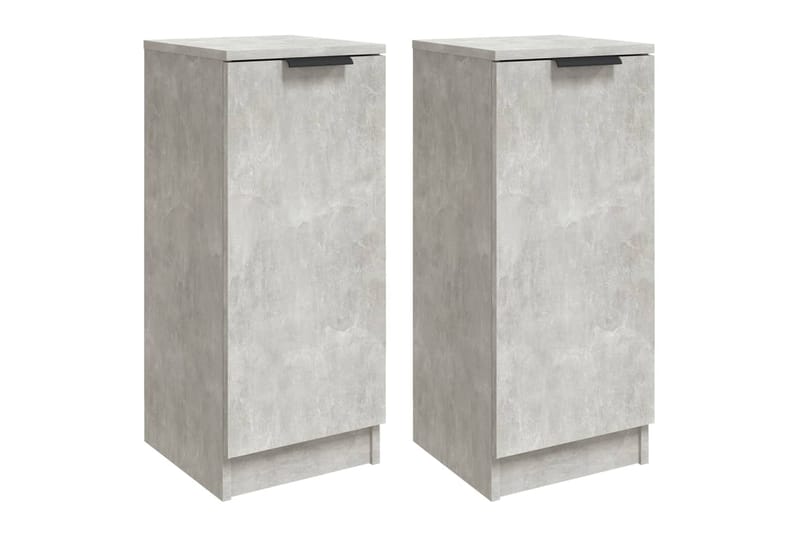 beBasic Senkit 2 kpl betoninharmaa 30x30x70 cm tekninen puu - Harmaa - Säilytys - Säilytyskalusteet - Lipasto