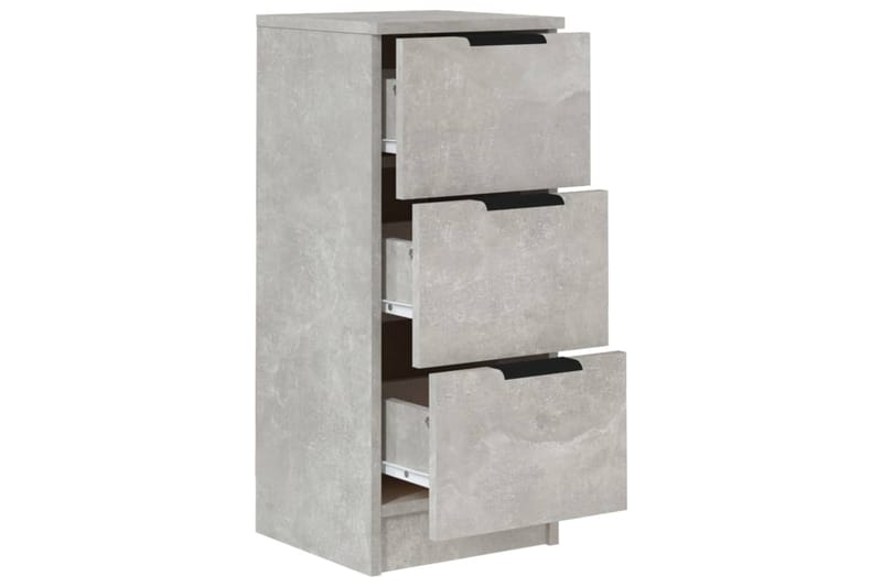 beBasic Senkit 2 kpl betoninharmaa 30x30x70 cm tekninen puu - Harmaa - Säilytys - Säilytyskalusteet - Senkki