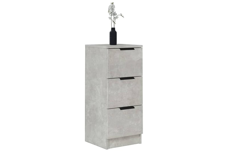 beBasic Senkit 2 kpl betoninharmaa 30x30x70 cm tekninen puu - Harmaa - Säilytys - Säilytyskalusteet - Senkki