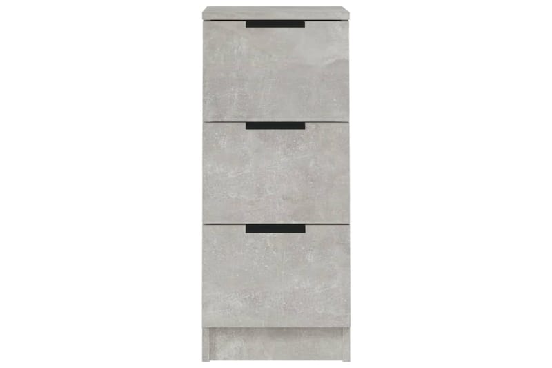 beBasic Senkit 2 kpl betoninharmaa 30x30x70 cm tekninen puu - Harmaa - Säilytys - Säilytyskalusteet - Senkki