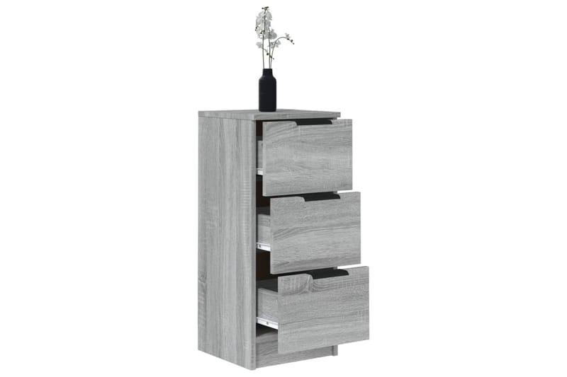 beBasic Senkit 2 kpl harmaa Sonoma 30x30x70 cm tekninen puu - Harmaa - Säilytys - Säilytyskalusteet - Lipasto