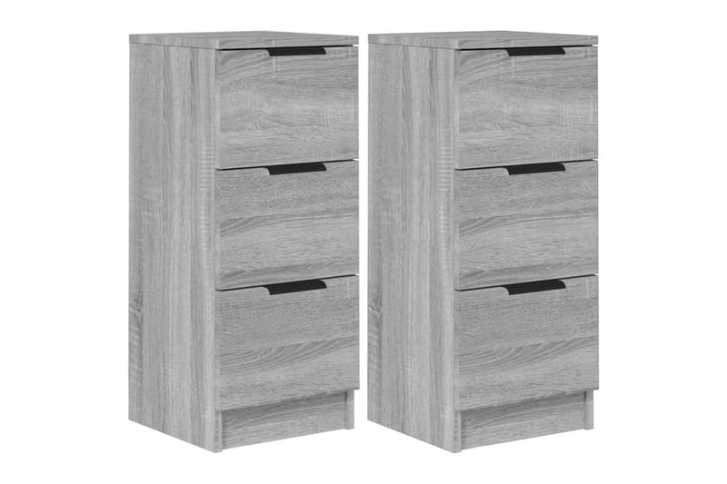 beBasic Senkit 2 kpl harmaa Sonoma 30x30x70 cm tekninen puu - Harmaa - Säilytys - Säilytyskalusteet - Lipasto