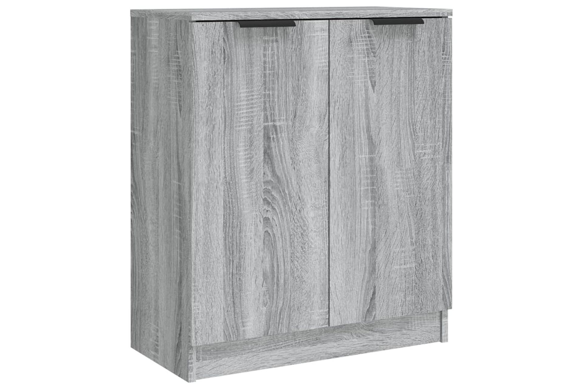 beBasic Senkit 2 kpl harmaa Sonoma 60x30x70 cm tekninen puu - Harmaa - Säilytys - Säilytyskalusteet - Senkki