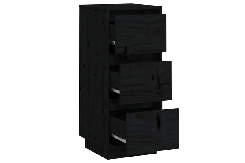 beBasic Senkit 2 kpl musta 32x34x75 cm täysi mänty - Musta - Säilytys - Säilytyskalusteet - Lipasto