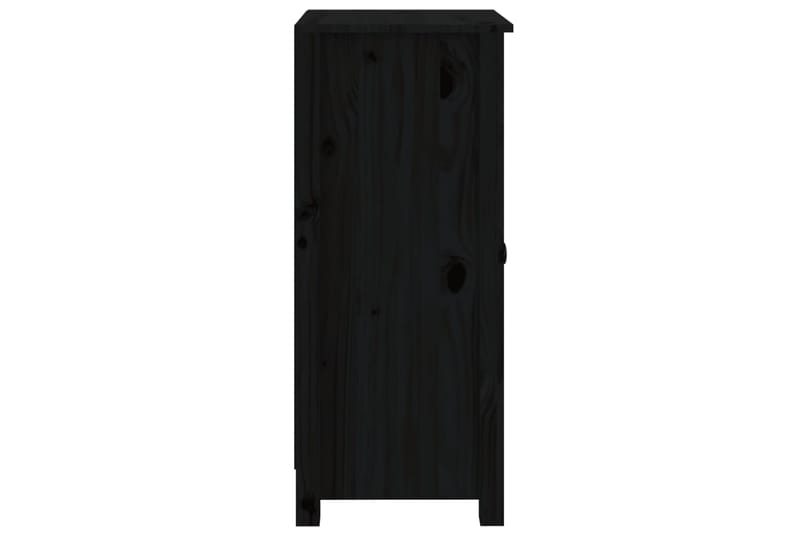 beBasic Senkit 2 kpl musta 40x35x80 cm täysi mänty - Musta - Säilytys - Säilytyskalusteet - Senkki
