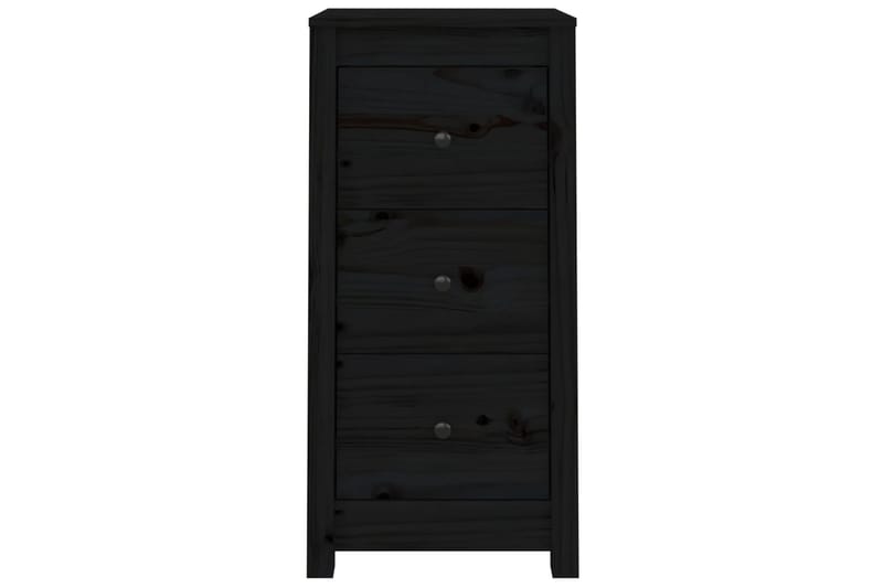 beBasic Senkit 2 kpl musta 40x35x80 cm täysi mänty - Musta - Säilytys - Säilytyskalusteet - Senkki