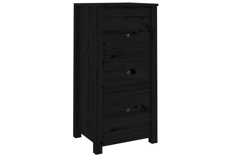 beBasic Senkit 2 kpl musta 40x35x80 cm täysi mänty - Musta - Säilytys - Säilytyskalusteet - Senkki