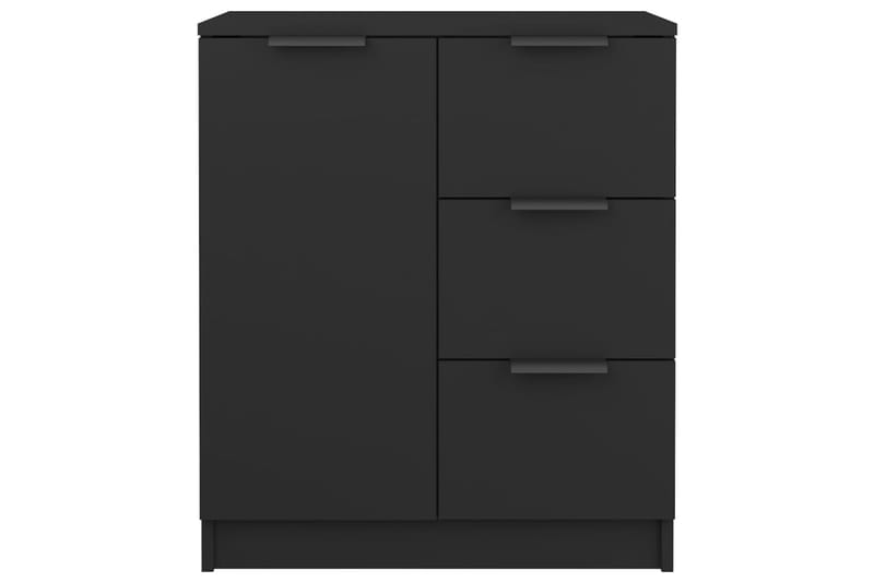 beBasic Senkit 2 kpl musta 60x30x70 cm tekninen puu - Musta - Säilytys - Säilytyskalusteet - Senkki