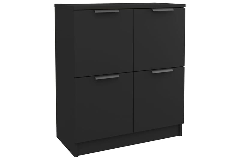 beBasic Senkit 2 kpl musta 60x30x70 cm tekninen puu - Musta - Säilytys - Säilytyskalusteet - Senkki