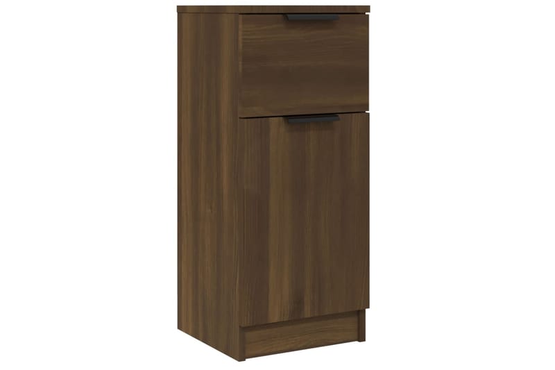 beBasic Senkit 2 kpl ruskea tammi 30x30x70 cm tekninen puu - Ruskea - Säilytys - Säilytyskalusteet - Senkki