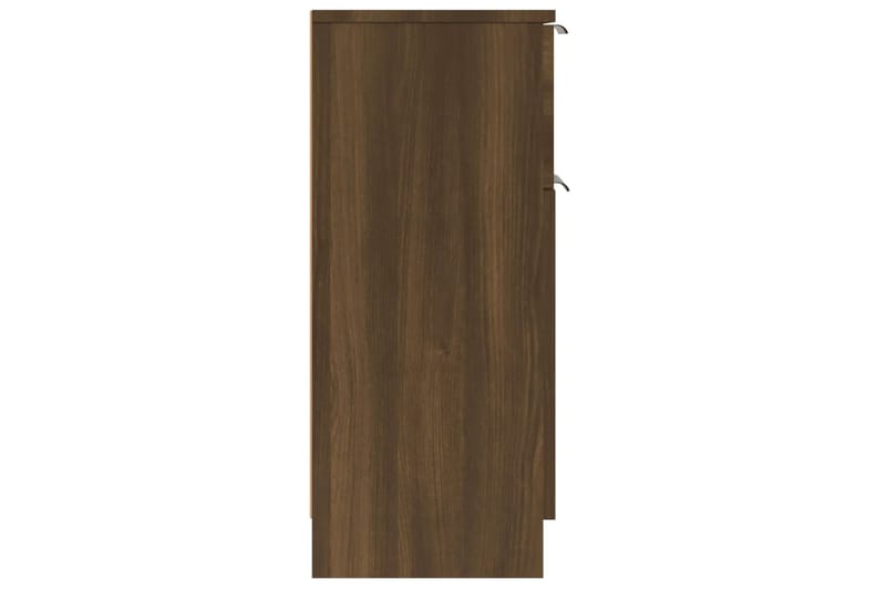 beBasic Senkit 2 kpl ruskea tammi 30x30x70 cm tekninen puu - Ruskea - Säilytys - Säilytyskalusteet - Senkki