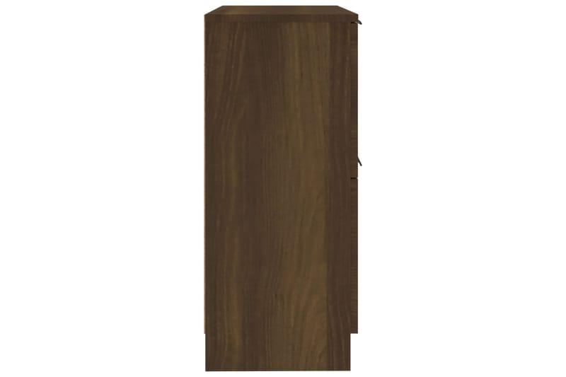 beBasic Senkit 2 kpl ruskea tammi 30x30x70 cm tekninen puu - Ruskea - Säilytys - Säilytyskalusteet - Senkki