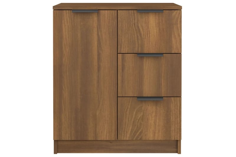beBasic Senkit 2 kpl ruskea tammi 60x30x70 cm tekninen puu - Ruskea - Säilytys - Säilytyskalusteet - Senkki