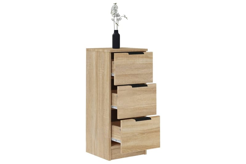 beBasic Senkit 2 kpl Sonoma-tammi 30x30x70 cm tekninen puu - Ruskea - Säilytys - Säilytyskalusteet - Senkki
