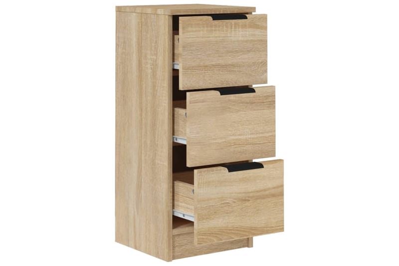 beBasic Senkit 2 kpl Sonoma-tammi 30x30x70 cm tekninen puu - Ruskea - Säilytys - Säilytyskalusteet - Senkki