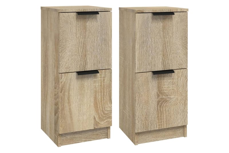 beBasic Senkit 2 kpl Sonoma-tammi 30x30x70 cm tekninen puu - Ruskea - Säilytys - Säilytyskalusteet - Lipasto