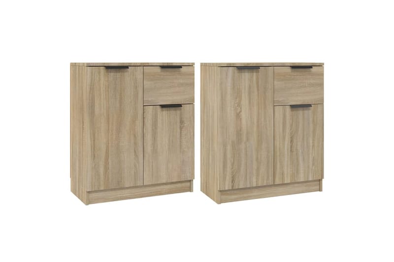 beBasic Senkit 2 kpl Sonoma-tammi 60x30x70 cm tekninen puu - Ruskea - Säilytys - Säilytyskalusteet - Senkki